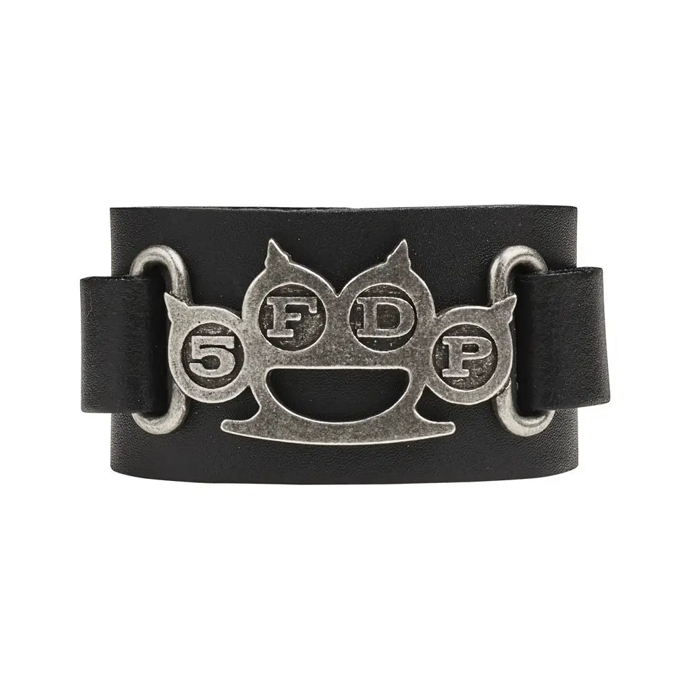 5FDP - Knuckle Duster - Leren Armband - Alchemy