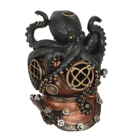 Kraken on Diver's Helmet Wierookhouder