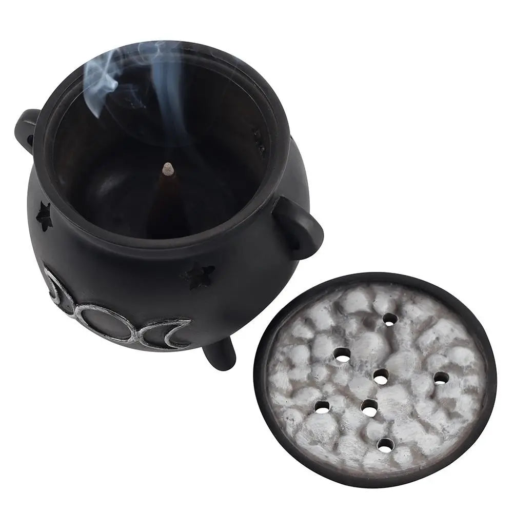 Triple Moon Cauldron Wierookhouder