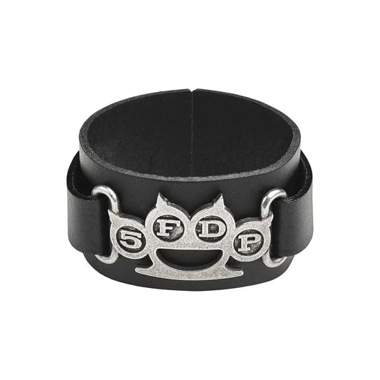 5FDP - Knuckle Duster - Leren Armband - Alchemy