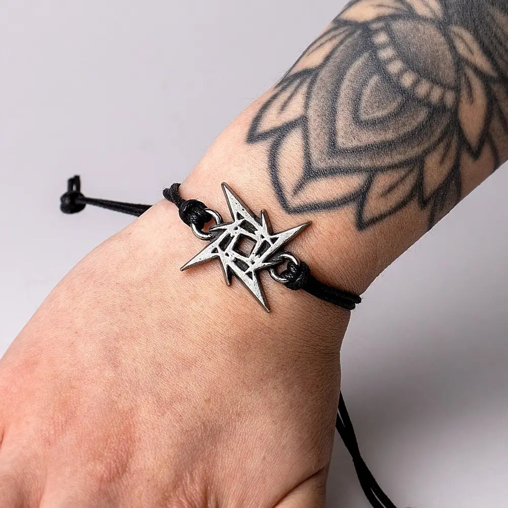 Metallica - Ninja Star - Leren Armband - Alchemy
