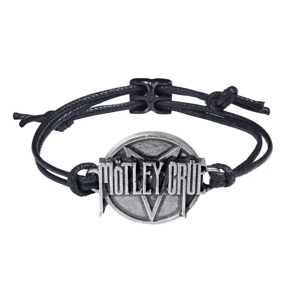 Motley Crue - Pentagram Logo - Leren Armband - Alchemy