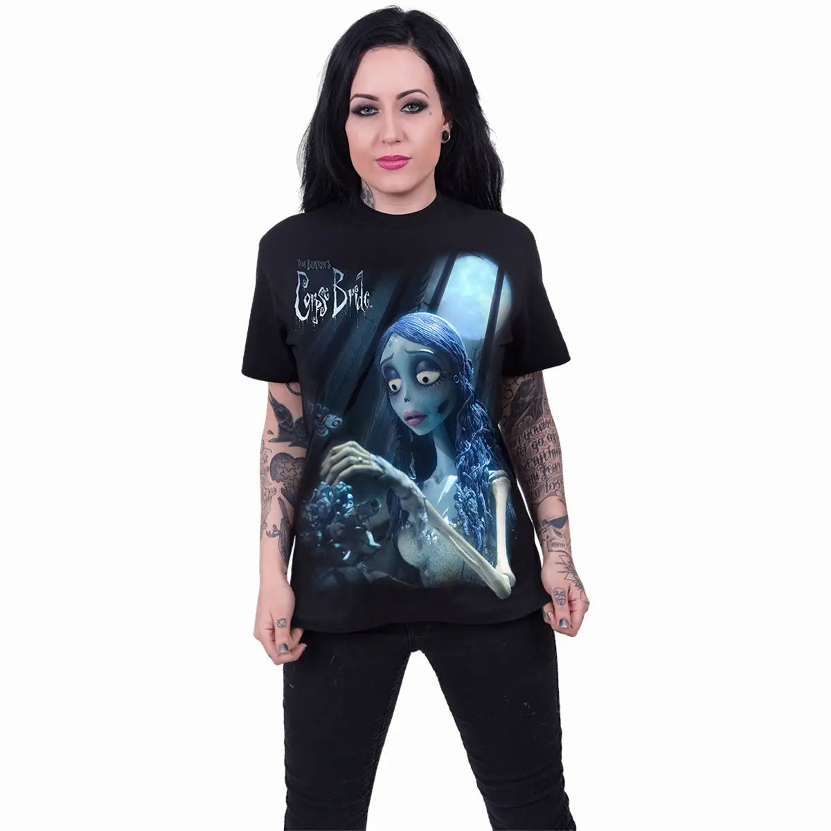 Corpse Bride Emily - Glow In The Dark - T-shirt