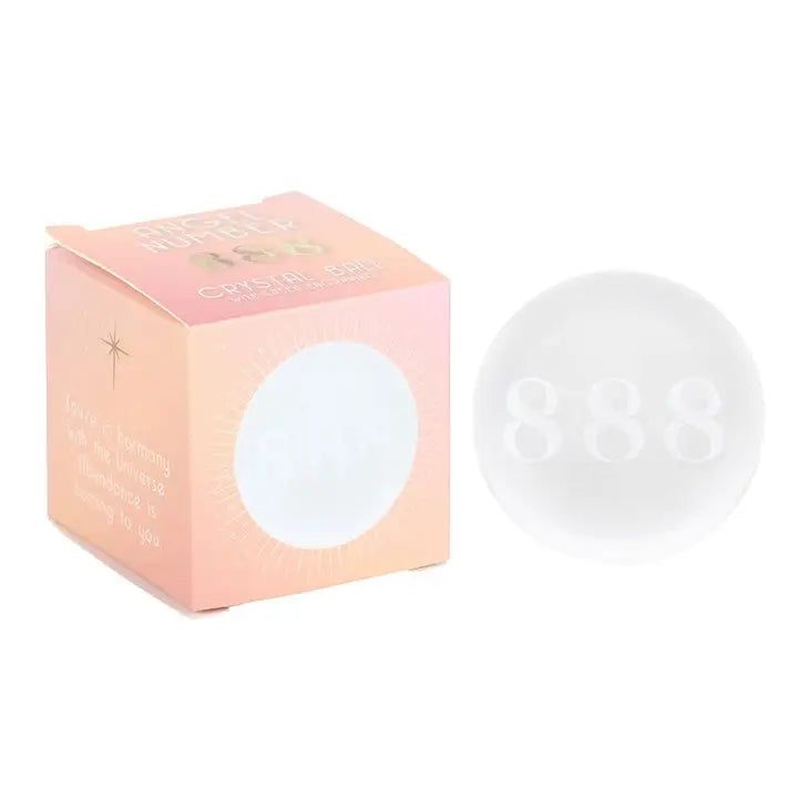 888 Angel Number Kristallen bol - Overvloed