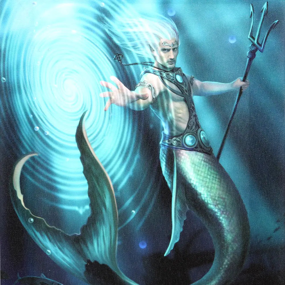 Water Element Wizard - Anne Stokes Canvas