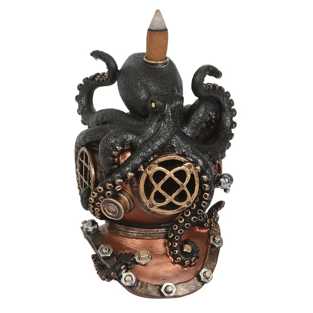 Kraken on Diver's Helmet Wierookhouder