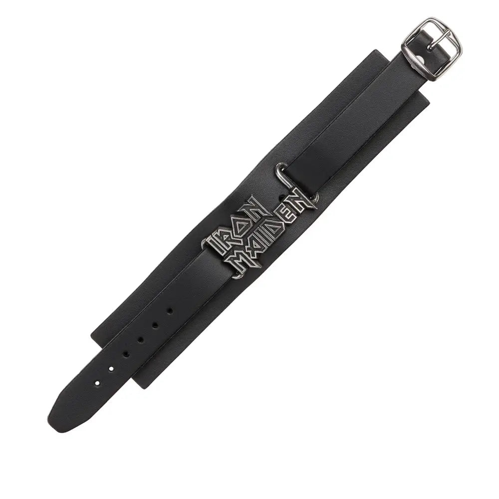 Iron Maiden - Logo - Leren Armband - Alchemy