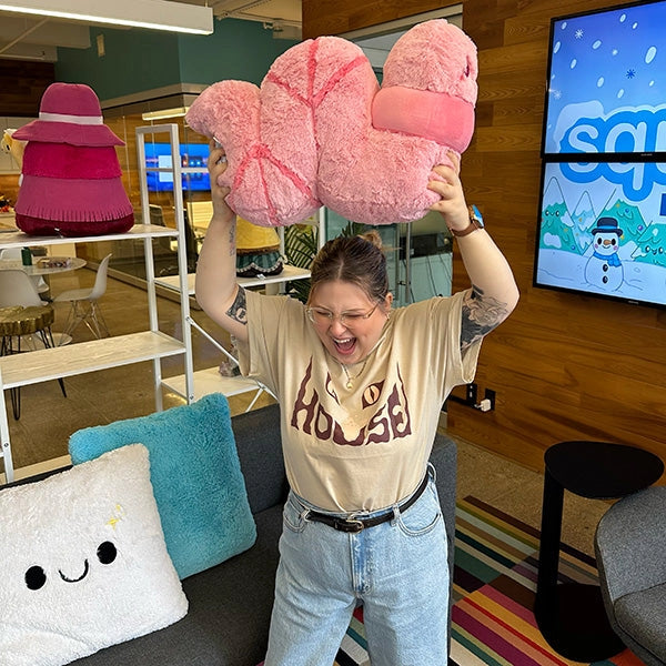 Worm Knuffel Roze - Squishable