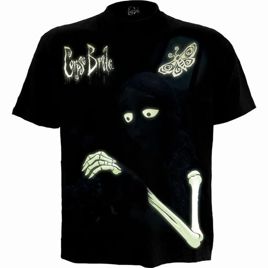 Corpse Bride Emily - Glow In The Dark - T-shirt