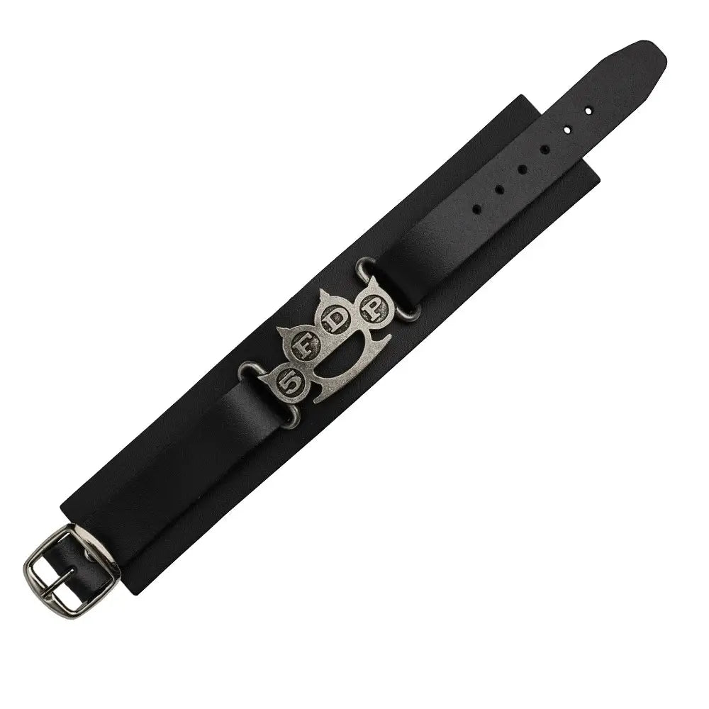 5FDP - Knuckle Duster - Leren Armband - Alchemy