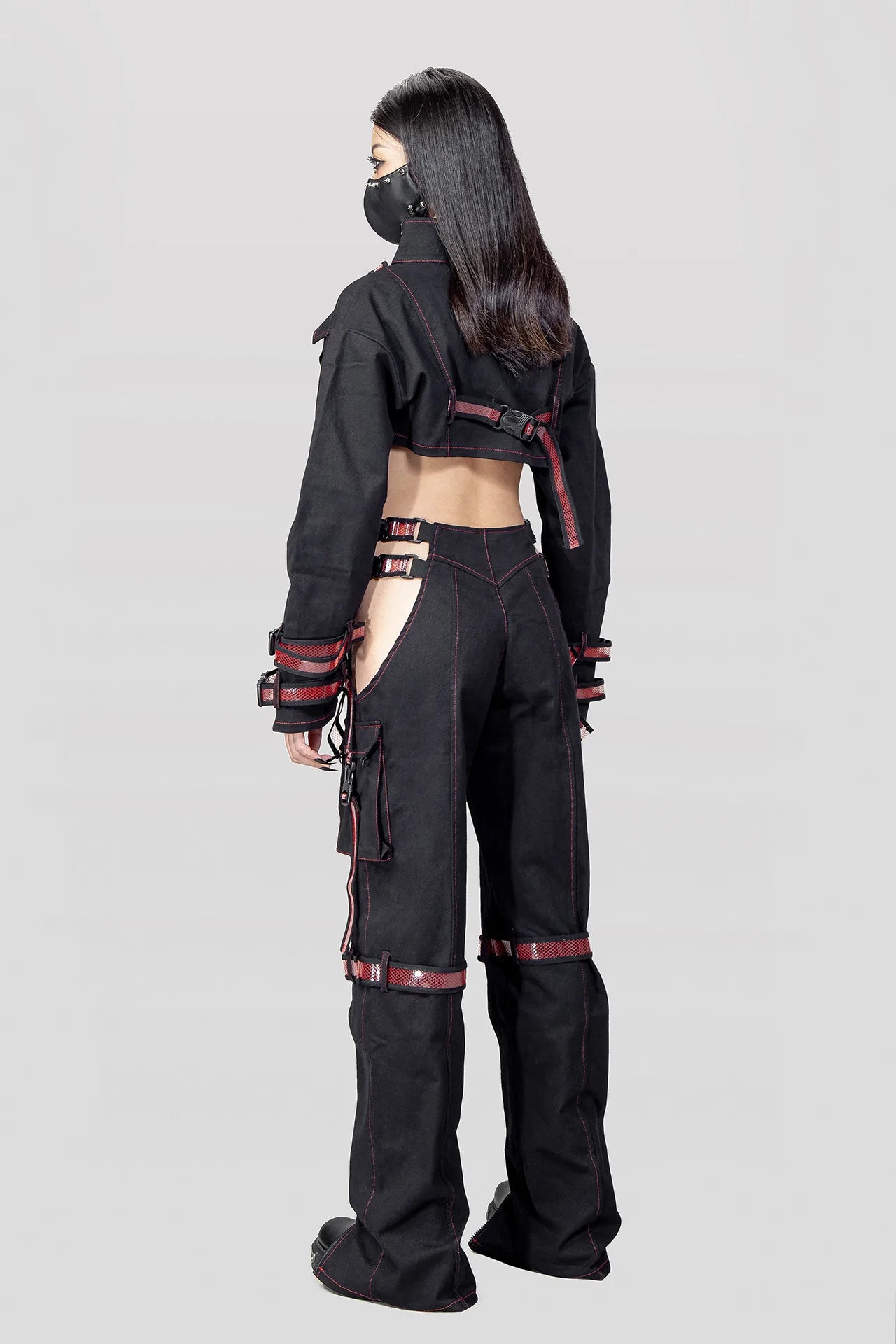 Cyber Doll Black Crop Jas