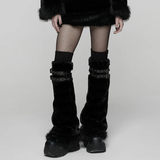 Hex Fur Black Beenwarmers