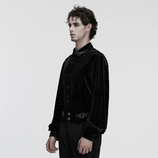 Imperium Nocturne Black Velvet Shirt
