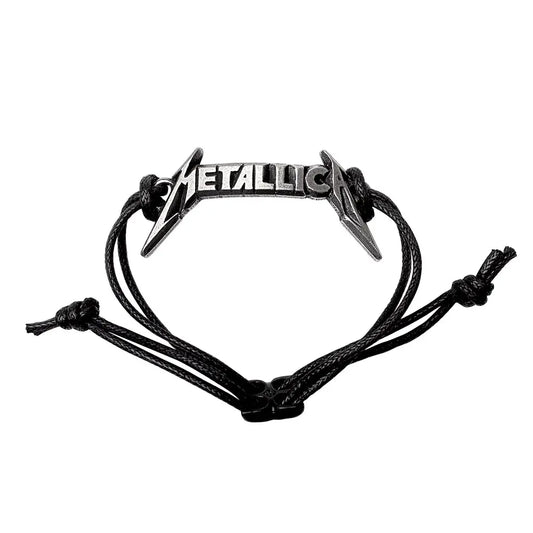 Metallica - Classic Logo - Leren Armband - Alchemy