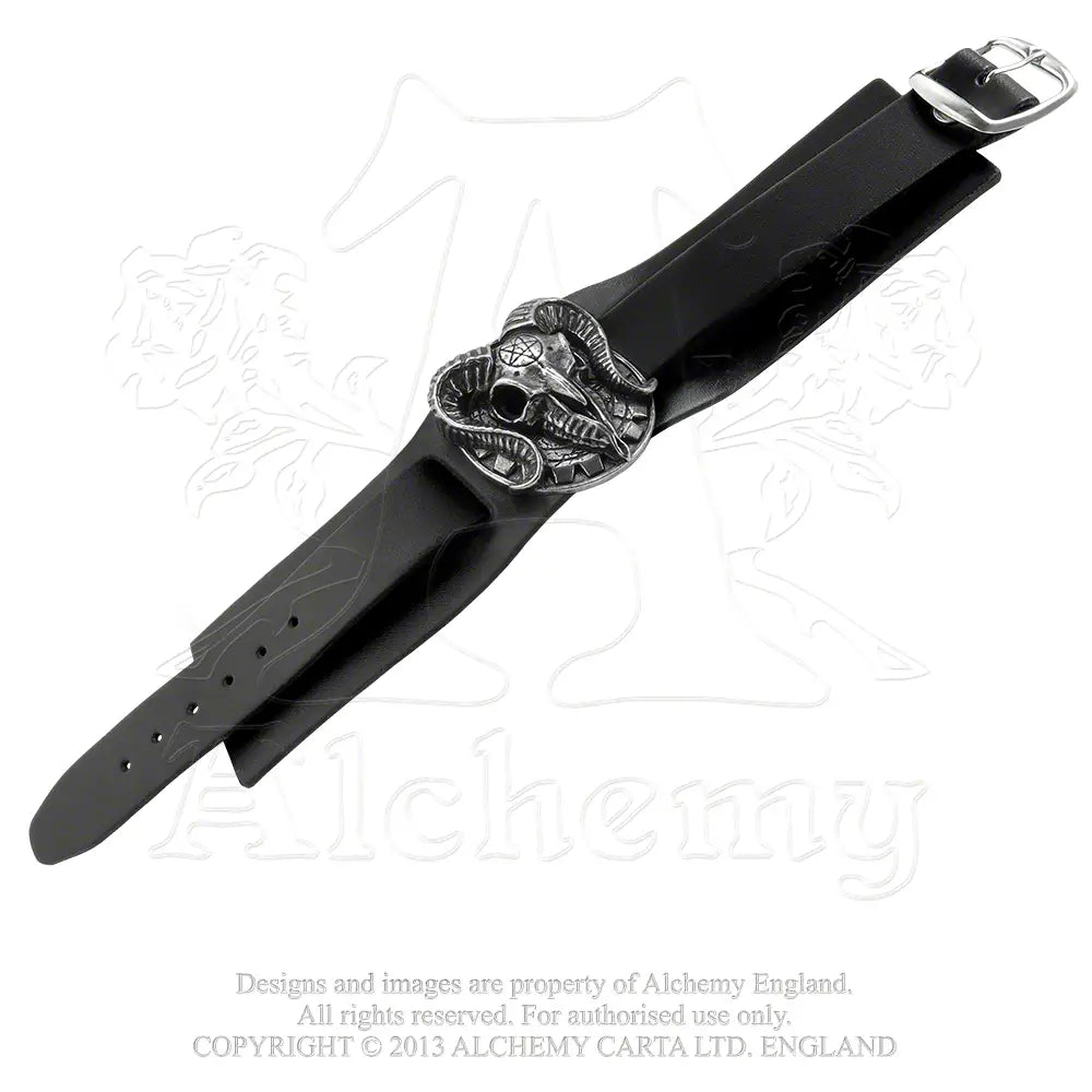 Alchemy - Gears Of Aiwass - Leren Armband