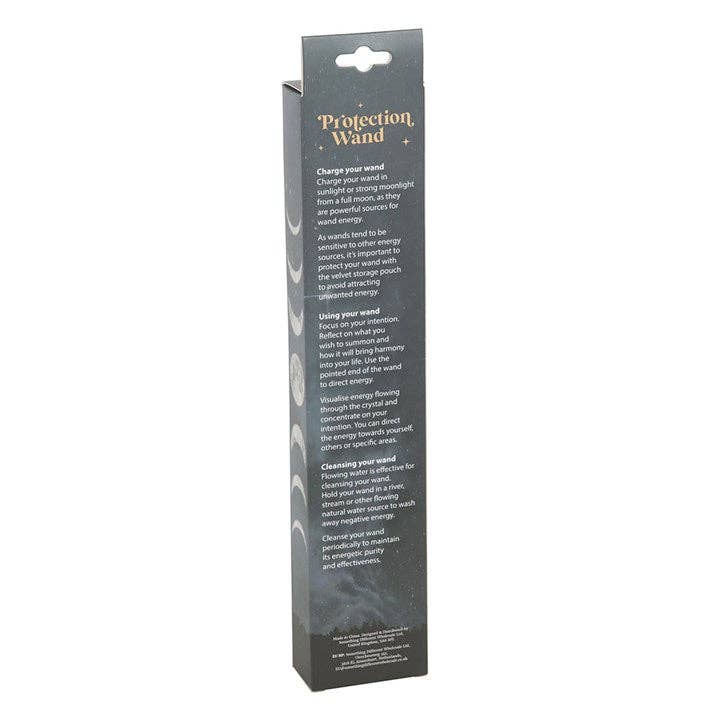 Zwarte Obsidiaan Kristal Toverstok - Bescherming