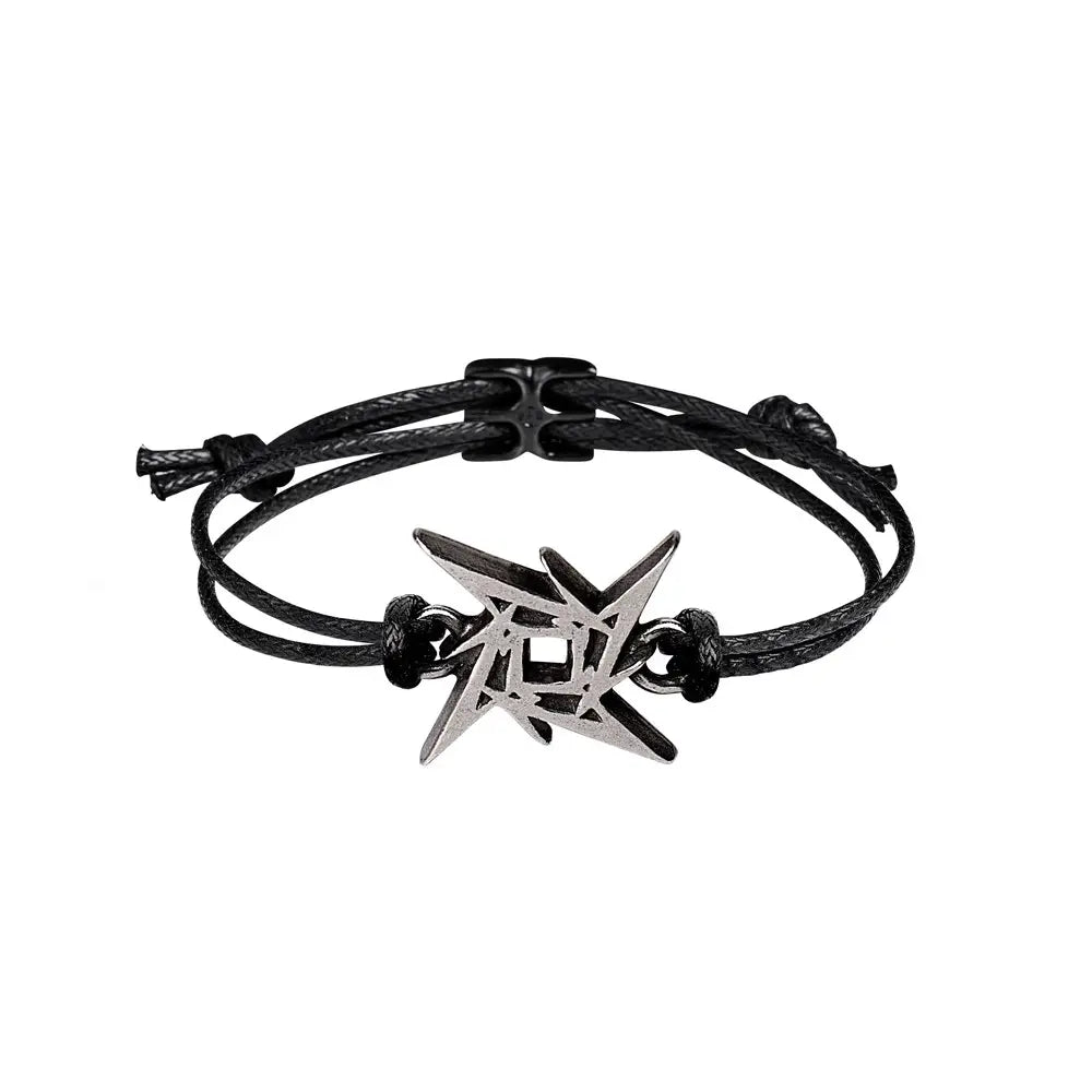 Metallica - Ninja Star - Leren Armband - Alchemy