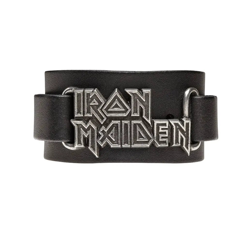 Iron Maiden - Logo - Leren Armband - Alchemy