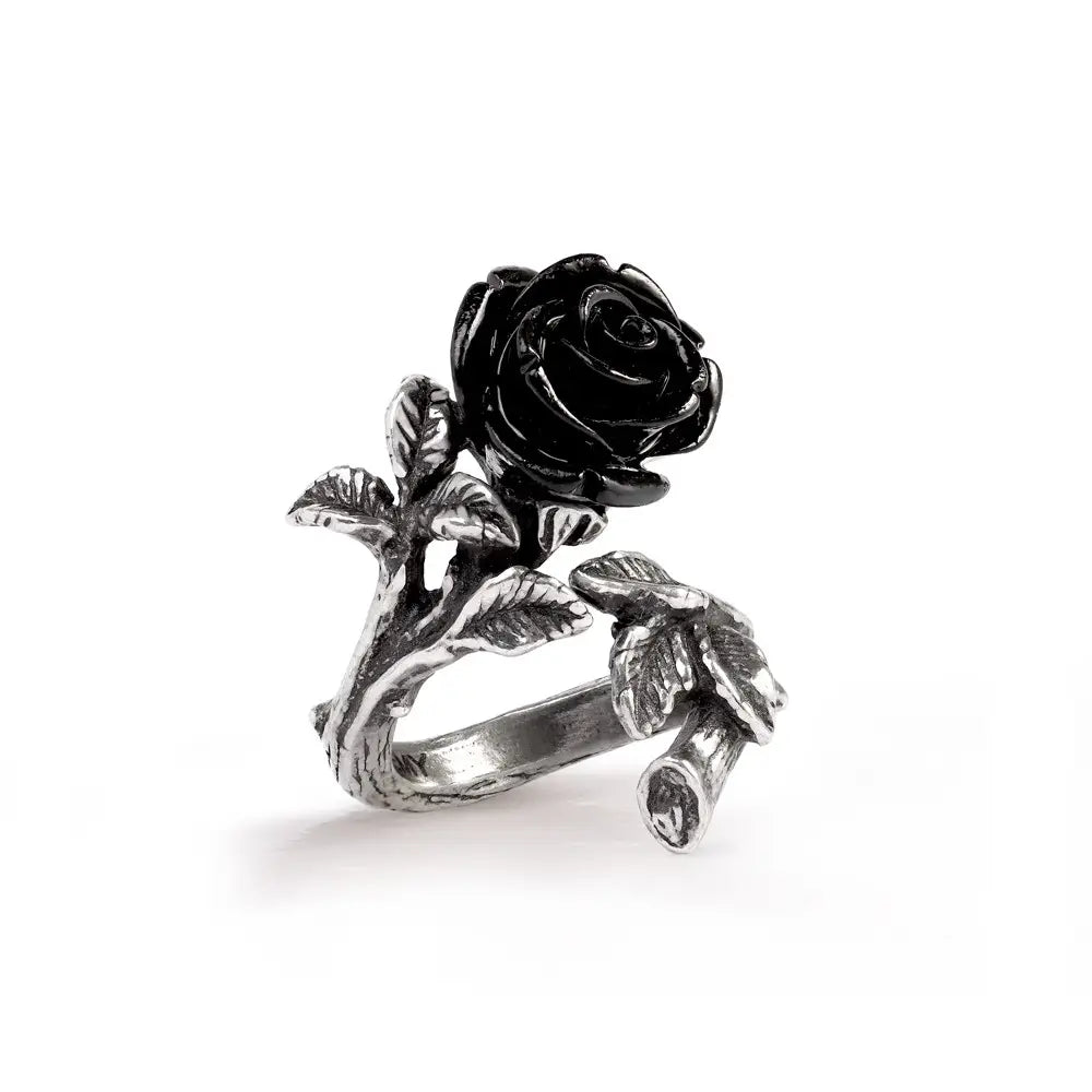 Alchemy - Wild Black Rose Ring