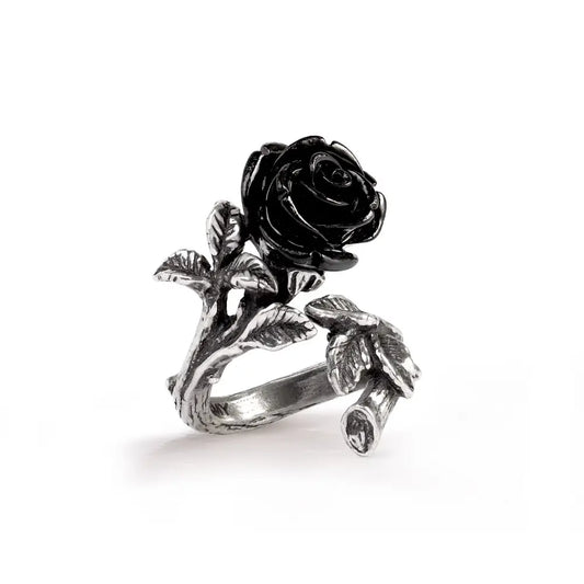 Alchemy - Wild Black Rose Ring