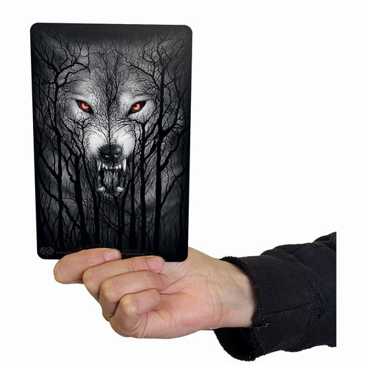 Forest Wolf Tin Metal