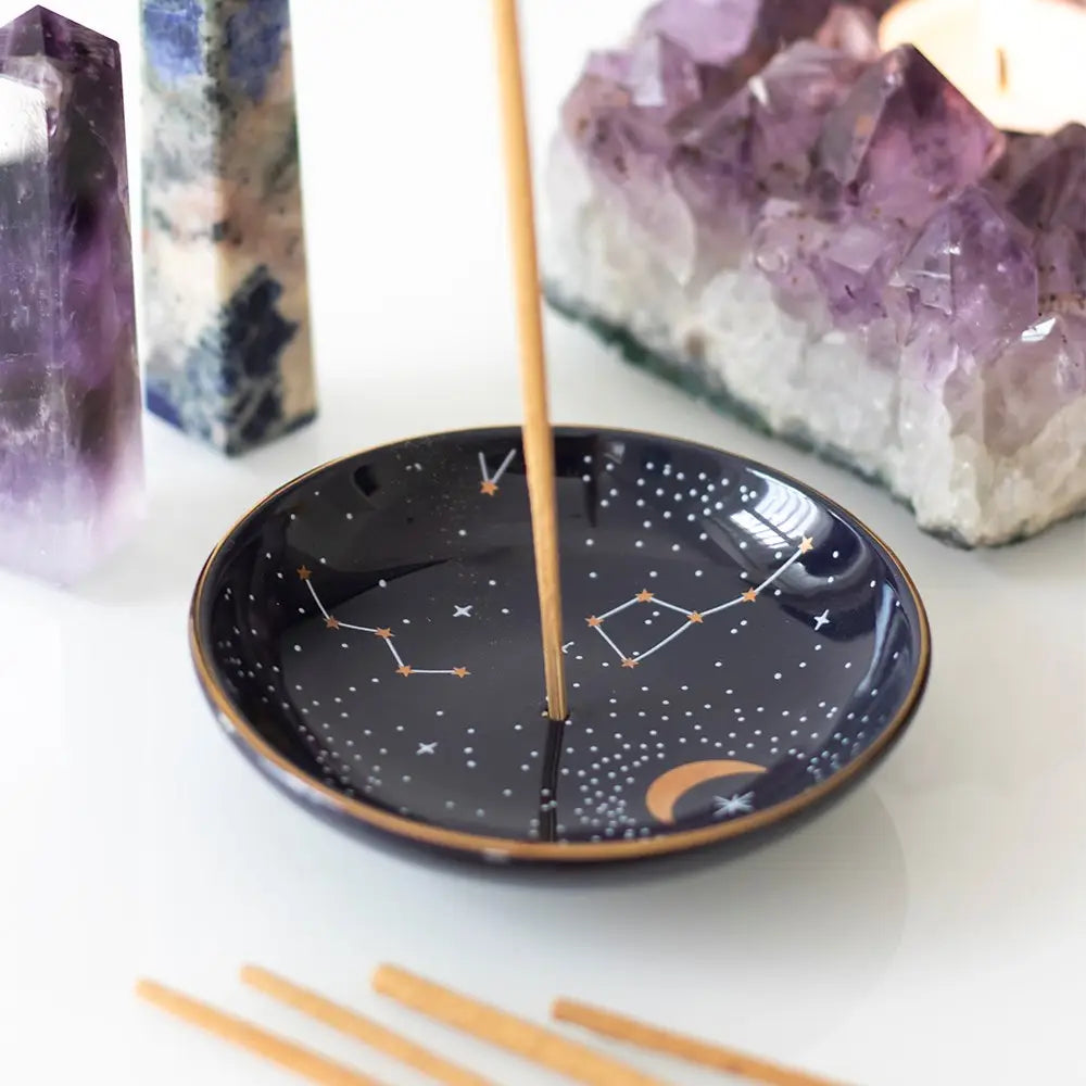 Purple Star Sign Ceramic Wierookhouder