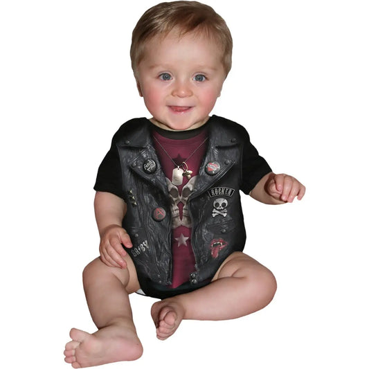 Biker Baby Romper