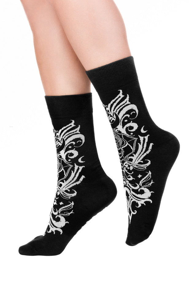 Bat Baroque Jacquard Sokken