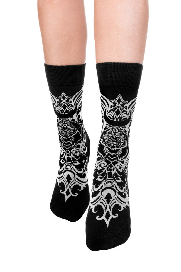 Bat Baroque Jacquard Sokken