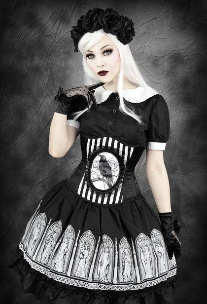Fantasy Raven Underbust Corset
