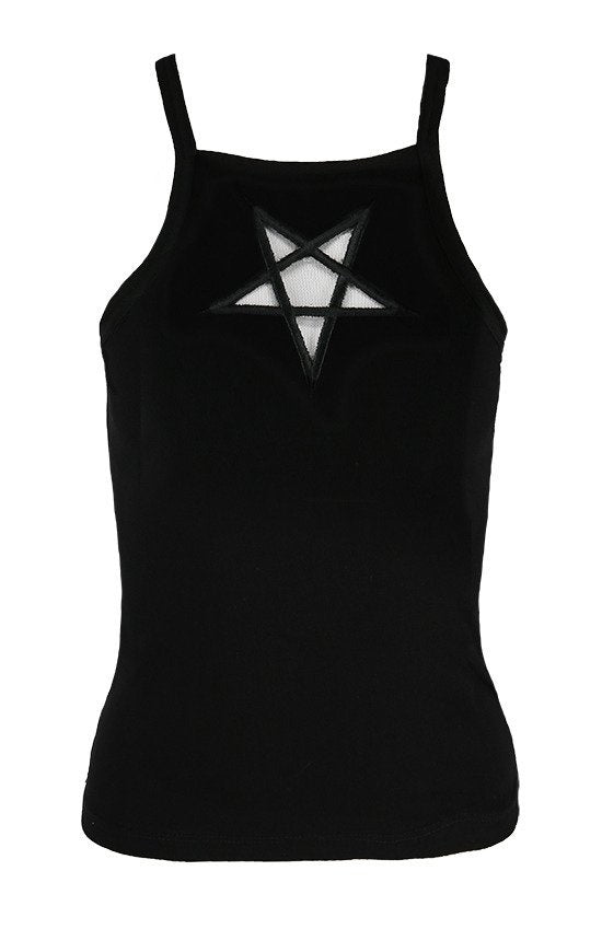 Pentagram Mesh Top