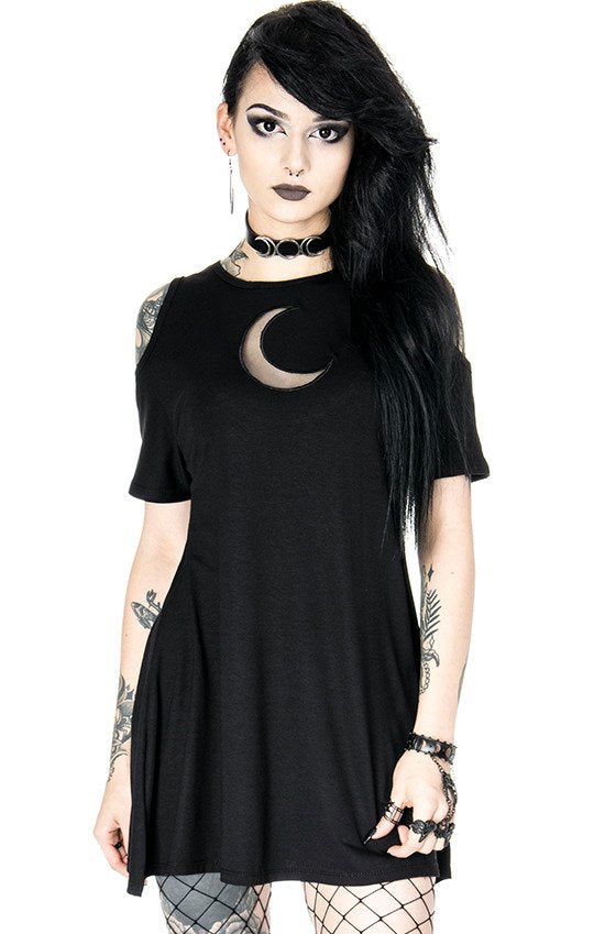 Mesh Moonn Crescent Jurk