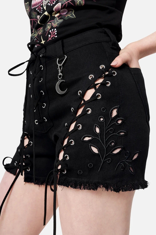 Dahlia Lace-Up Shorts