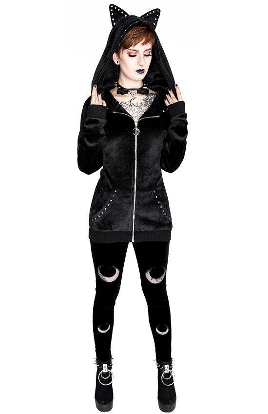 Double Crescent Velvet Legging