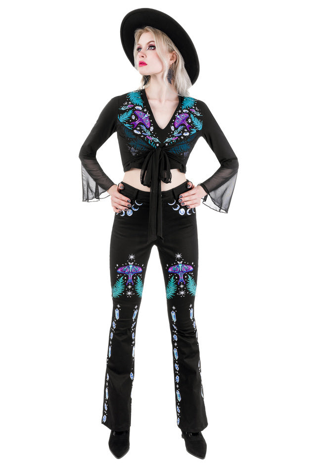 Enchanted Forest Bell bottom broek