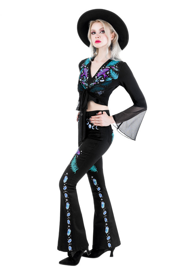 Enchanted Forest Bell bottom broek