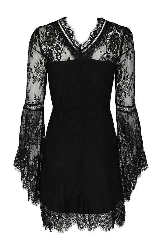 Gothic Eyelash Lace Jurk