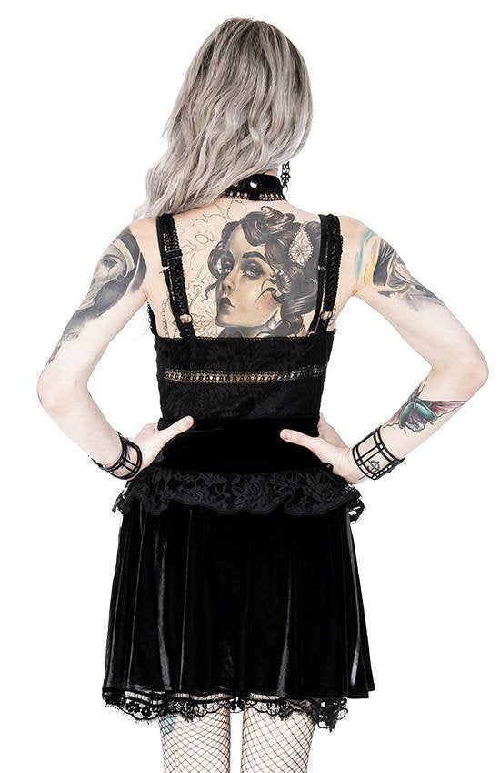 Lace Up Pentagram Mini Rok