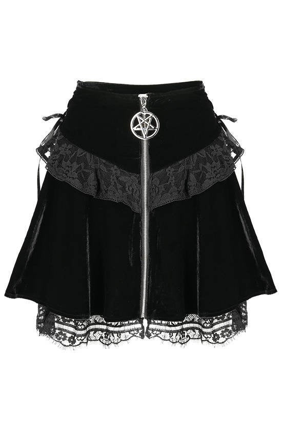 Lace Up Pentagram Mini Rok