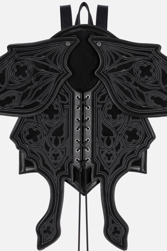Obsidian Moth Grey Suede Rugzak