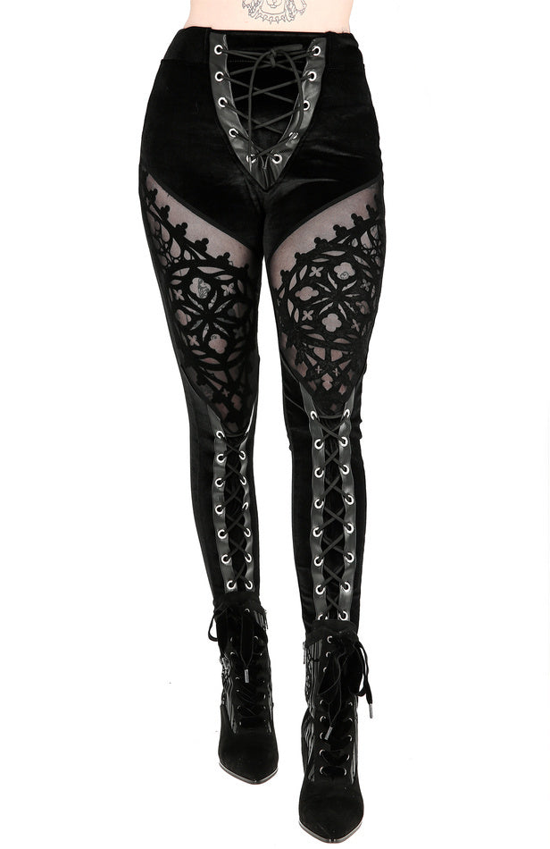 Rosarium Flocked Legging