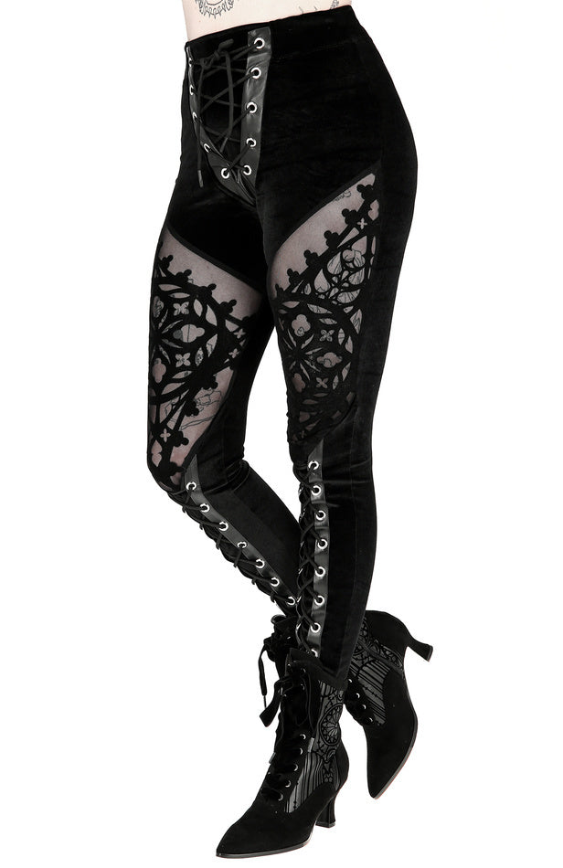 Rosarium Flocked Legging
