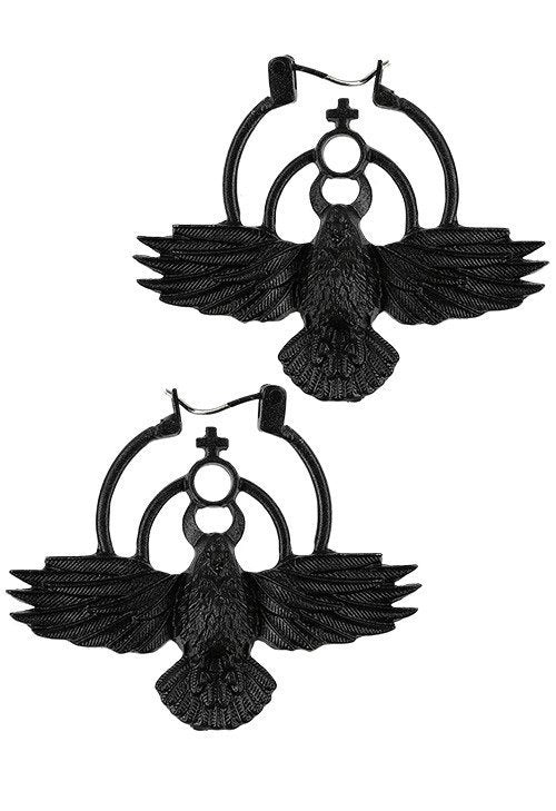 Crow Raven Oorbellen