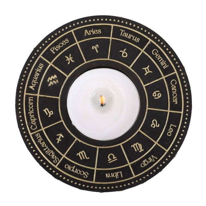 Astrology Wheel Zodiac theelichthouder
