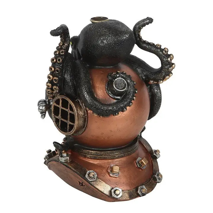 Kraken on Diver's Helmet Wierookhouder