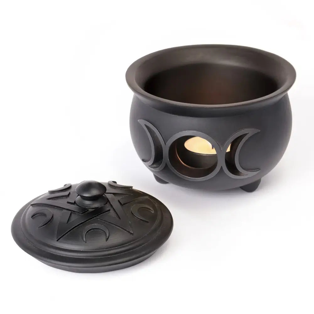 Alchemy - Triple Moon Cauldron Pot