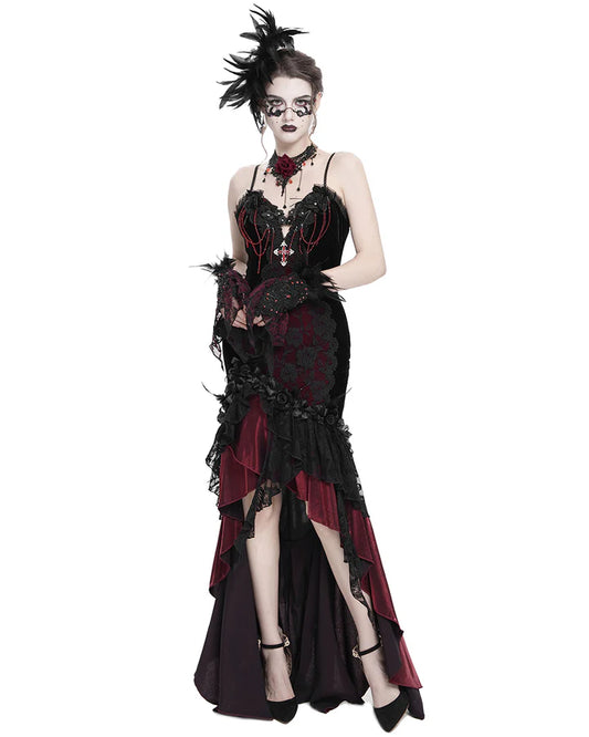 Gothic Muse Red Jurk