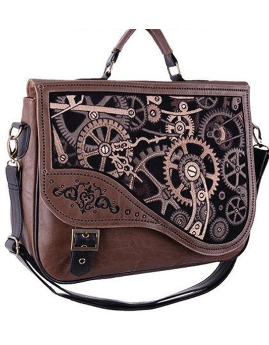 Brown Mechanism Steampunk Tas