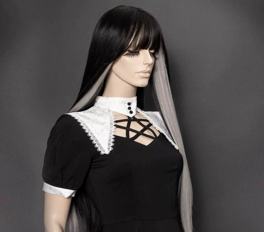 Yukiko Black and Gray Pruik