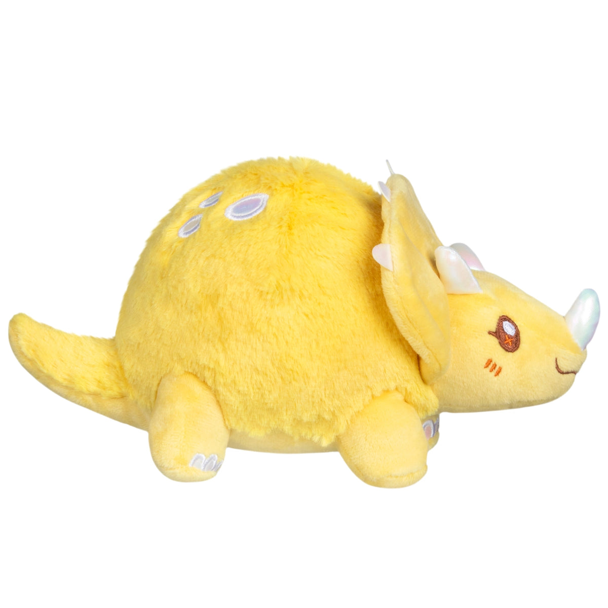 Gele Triceratops Snacker - Mini Squishable